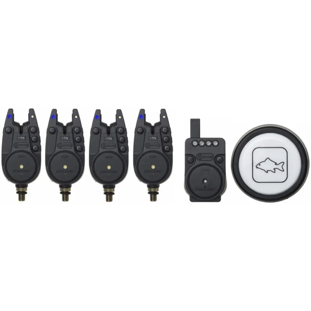 Prologic C-Series Pro Allarme Set 4 + 1 + 1 All Blue – Set di segnalatori di morso per pesca alla carpa, accessori da pesca